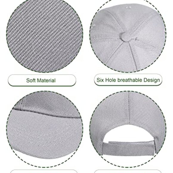 Blank Baseball Caps Adjustable Back Strap Unisex Plain Classic Retro Trucker - Picture 3 of 8